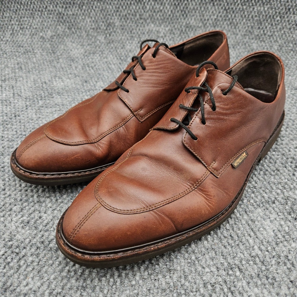 Mephisto Goodyear Welt (Men's Size 13) Brown Leather Derby Shoes Split Toe Dress
